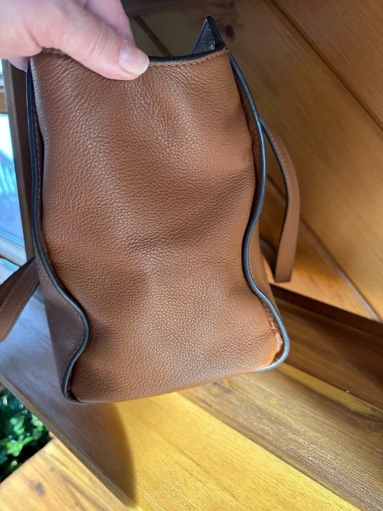kate spade Brown Leather Tote with Top Handles - Picture 4 of 8